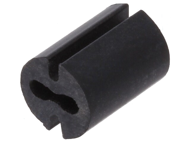 Afstandbus; LED; Øext: 4,8mm; ØLED: 3mm; L: 6,5mm; zwart; UL94V-0 Afstandbus; LED; Øext: 4,8mm; ØLED: 3mm; L: 6,5mm; zwart; UL94V-0